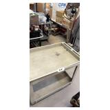 Rubbermaid Cart (One wheel is cracked but still rolls fairly well). 40" X 25" X 23"