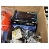 Mega Lot of Electronics, Plumbing Repair Pieces, Misc Hardware, Bike Stand, Chicken Feeding Apparatus, Plus More, most in Original Packaging