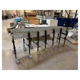 Uline Best Flex 200 Skate Wheel Expandable/Portable Conveyor
