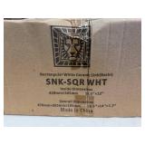 Rectangular White Ceramic Sink (16.5" x 12" )In Original Box, Appears Unused.