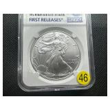 2020 1 Oz. Silver American Eagle NGC MS70 Perfect Graded Coin!!