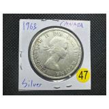 1963 Canadian Silver Dollar