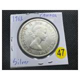 1963 Canadian Silver Dollar