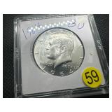 1964 90% Silver BU Kennedy Half Dollar --  Great Mint Luster!