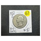 Key Date 1932-D Silver Washington Quarter - Key to Washington Quarter Set! - PCGS Price for a G-4 is $80.00