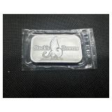 2023 BU Stacks & Bowers 1 Oz. Silver Bar
