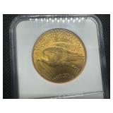 1925 St. Gaudens $20.00 Double Eagle Coin NGC MS64 - NGC Price Guide is $3725