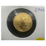 2015  $5.00 Gold Eagle (1/10 Ounce) of .999 Gold