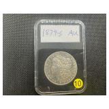 1879-S Morgan Silver Dollar Marked AU When Purchased