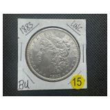 1883 Morgan Silver Dollar Marked BU-UNC When Purchased
