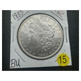 1883 Morgan Silver Dollar Marked BU-UNC When Purchased
