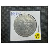 Semi Key Date 1885-S Morgan Silver Dollar