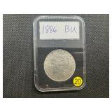 1886 Morgan Silver Dollar Marked BU When Purchased