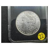 1887 Morgan Silver Dollar Marked BU When Purchased