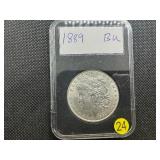 1889 Morgan Silver Dollar Marked BU When Purchased