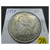 1898 Morgan Silver Dollar Marked XF When Purchased