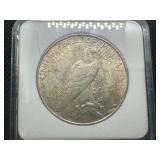 1922 Peace Silver Dollar IGS AU55