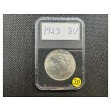 1923 Peace Silver Dollar Marked BU When Purchased