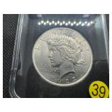 1923 Peace Silver Dollar Marked BU When Purchased