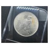 1924 Peace Dollar Marked Gem BU From Original Roll When Purchased