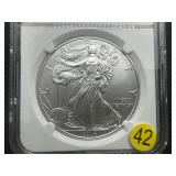 2014 1 Oz. Silver American Eagle NGC MS69
