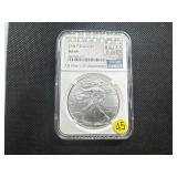 2017 1 Oz. Silver American Eagle NGC MS69
