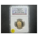 2009 S $1 Tenth President John Tyler NGC PF 69 Ultra Cameo
