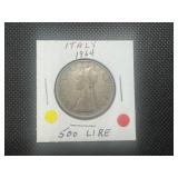 Silver Italy 1964 500 Lire