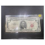 1963 Series Red Seal $5 Bill