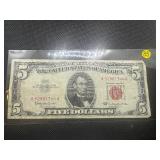 1963 Series Red Seal $5 Bill