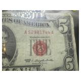 1963 Series Red Seal $5 Bill
