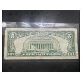 1963 Series Red Seal $5 Bill