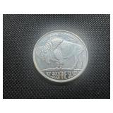 2013 One oz silver round Buffalo Design