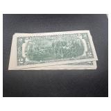5 Sequential $2 Bills