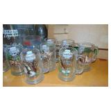 Selection of Beer Glasses and Bar Items