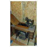 Singer Sewing Machine in Cabinet with New Royal Machine