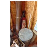2- Lawn Sprayers, Trash Can, Roll of Padding, Golf Clubs with Ram Bag