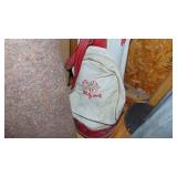 2- Lawn Sprayers, Trash Can, Roll of Padding, Golf Clubs with Ram Bag