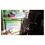 Tempur-Pedic Chair, Nightstand, Sewing Table, Garment Rack, Pole Hanger and Bedside Table