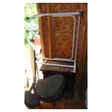 Tempur-Pedic Chair, Nightstand, Sewing Table, Garment Rack, Pole Hanger and Bedside Table