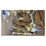 Group of Brass Colored Wall Decor