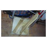 Lawn Chairs and Small Plastic Table with 2 Sets of Legs