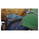 Lawn Chairs and Small Plastic Table with 2 Sets of Legs