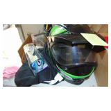 Arctic Cat Helmet, HJC Helmet and 2 Sets of Goggles