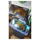 Arctic Cat Helmet, HJC Helmet and 2 Sets of Goggles