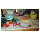 Selection of Newer and Vintage Tupperware