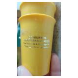 Adverting Pieces, Bowl, Cups, Creamer, Pink Depression Butter Dish (Inside on the Inside)