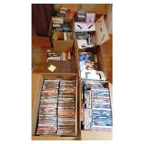 Large Selection of DVDs, CDs, Cassette and VHS