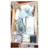 Decor Items, Silverplate, New Gift Items in Boxes, Bells and Radios