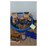 Harley Davidson Stuffed Pigs, Tin Camel Tin and Ceramic Ford Truck